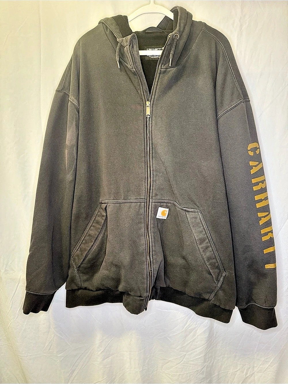 Carhartt Loose Fit Midweight Logo Sleeve Graphic Hooded Sweatshirt Hooded Jacket